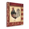 "Tangletown Fine Art Frameless 24-in x 24-in ""Red Rooster IV"" by Jo Moulton Canvas Print"