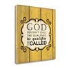 "Tangletown Fine Art ""God Qualifies the Called"" by Jennifer Pugh 20-in H x 20-in W Frameless Canvas Print"