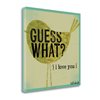 "Tangletown Fine Art Frameless 18-in x 18-in Canvas Print - ""Guess What I Love You"" by Katie Doucette"