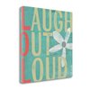 "Tangletown Fine Art Frameless 18-in x 18-in Canvas Print - ""Laugh Out Loud"" by Katie Doucette"