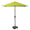 CorLiving 9-ft Lime Green Push-Button Patio Umbrella - Base Included
