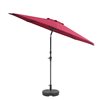 CorLiving 10-ft Wine Red Push-Button Patio Umbrella - Base Included