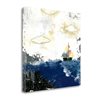 "Tangletown Fine Art ""Ocean and Sailboat"" by Sarah Ogren 25-in x 25-in Canvas Print"