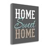 "Tangletown Fine Art Frameless 26-in x 26-in Canvas print - ""Home Sweet Home"" by Tamara Robinson"