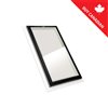 Columbia Skylights 30.5-in x 46.5-in Black Fixed Self-Flashing Bronze Tinted Tempered Glass Skylight