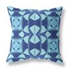 Amrita Sen Cosmic Circle Sprays Blue, Sky, Blue 1-piece 20-in Square Decorative Pillow