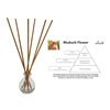 aroma43 Rhubarb Flower Reed Diffuser with Glass Vase