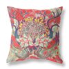 Amrita Sen Vase SunFlower Matches Red/Green 20-in W x 20-in L Suede Square Decorative Pillow