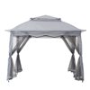 Sunjoy 11-ft x 11-ft Grey Square Pop-up Gazebo with Polyester Roof
