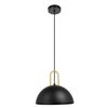 Eglo Calmanera Black 1-Light Modern/Contemporary Dome Incandescent Medium Pendant Light