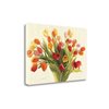 "Tangletown Fine Art Frameless 34-in x 23-in ""Spring Tulips"" by Shirley Novak Canvas Print"