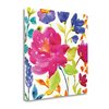 "Tangletown Fine Art ""Floral Medley II"" by Wild Apple Portfolio Frameless 30-in H x 6-in W Canvas Print"