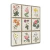 Tangletown Fine Art “Monument Etching Tile Flowers Square II” Frameless 30-in H x 30-in W Floral Canvas Print