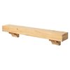 Pearl Mantels 48-in W x 10.5-in H x 9-in D Unfinished Distressed Pine Wood Mantel Shelf