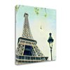 "Tangletown Fine Art Frameless 24-in x 24-in ""Paris Eiffel Letter"" by Sue Schlabach Canvas Print"