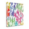 "Tangletown Fine Art Frameless 35-in x 35-in ""Splashes Of Color II"" By Wild Apple Portfolio Canvas Print"