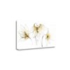 "Tangletown Fine Art ""Gilded Graphite Floral Trio"" by Avery Tillmon 24-in H x 47-in W Canvas Print"