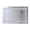 FM Furniture Laie Looking Glass Rectangular Frameless Bathroom Mirror