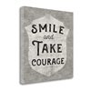 "Tangletown Fine Art ""Take Courage"" by Sue Schlabach 24-in H x 24-in W Canvas Print"