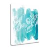 Tangletown Fine Art “Water Wash II” Frameless 35-in H x 35-in W Floral Canvas Print
