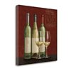 "Tangletown Fine Art Frameless 30-in x 30-in ""Bistro Paris White Wine V.2"" By Janelle Penner Canvas Print"