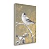 "Tangletown Fine Art Frameless 23-in x 17-in ""Winter Birds Goldfinch Neutral"" By Beth Grove Canvas Print"