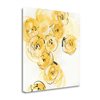 Tangletown Fine Art “Yellow Roses Anew I V.2” Frameless 20-in H x 20-in W Floral Canvas Print