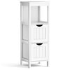 Costway 12-in x 35-in White MDF Etagere with 2 Drawers