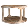 !nspire Rustic Modern Solid Wood Coffee Table in Distressed Natural