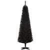 HOMCOM 6-ft Slim Artificial Christmas Tree - Black