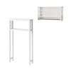 Alaterre Coventry 27-in W x 48-in H x 8-in D White Over the Toilet Etagere with Wall Cabinet