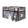 Alaterre Roxy Espresso and Zebra Toddler Bed with Tent