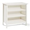 Alaterre Simplicity 3-Shelf White Wood Bookcase