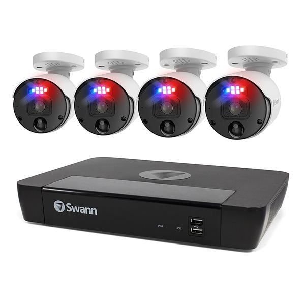 Swann Enforcer HD 8-Channel Security System with 4 Cameras SESWNVK-890004