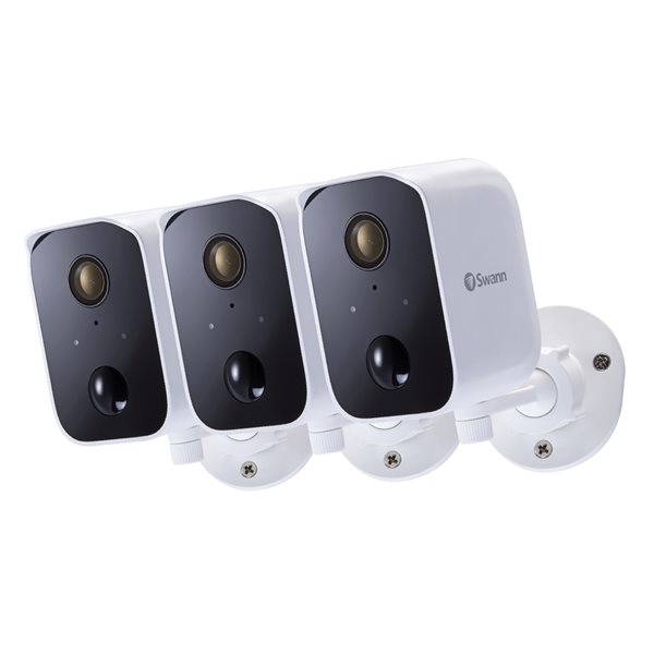 Swann CoreCam 1080p Wireless White Security Cameras - 3-Pack SESWIFI-CORECAM3