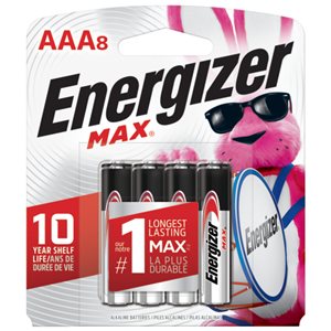 Energizer AAA Alkaline Battery (8-Pack)
