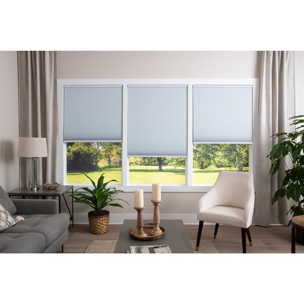Allen Roth Ar 1 5 In White Blackout Recycle Cellular Shade 32x64 Lowe S Canada - Home Decorators Collection Blackout Cordless Cellular Shade Installation
