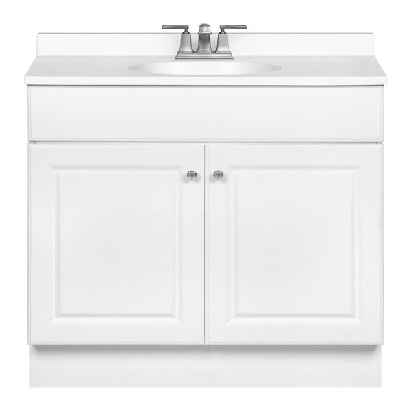 Integral Single Sink Bathroom Vanity, Bathroom Vanity Countertops With Sink Canada