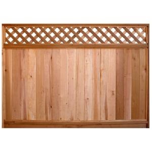 6 Ft X 8 Cedar Fence Panel, Wooden Privacy Fences At Lowe S