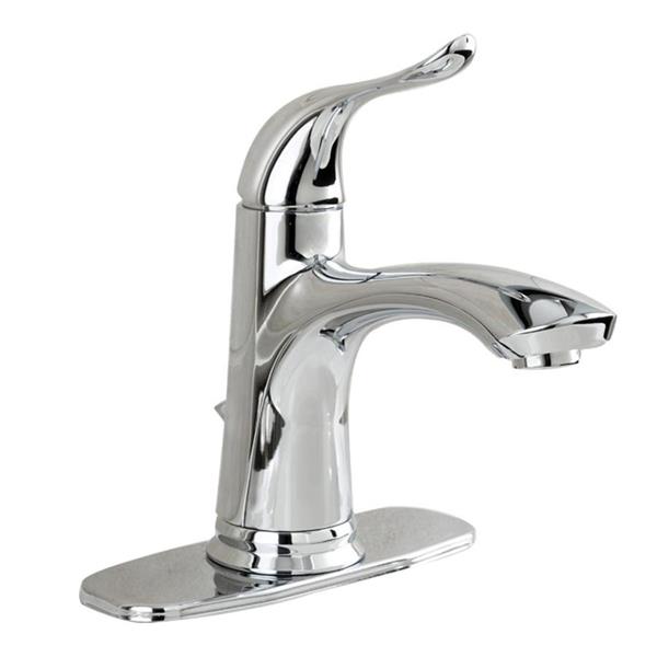 AquaSource Faucet Chrome 1-Handle Single Hole Bathroom Sink Faucet