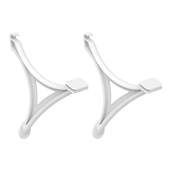 2 ClosetMaid 6713 Universal Shoe Support Brackets for Wire Shelving 671300 White