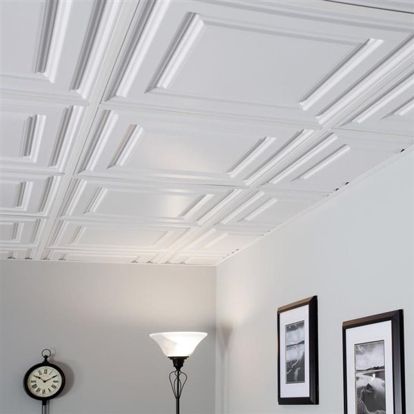 2 Ft X Ceiling Tile Panel Lowe S, Drop Ceiling Tiles Canada