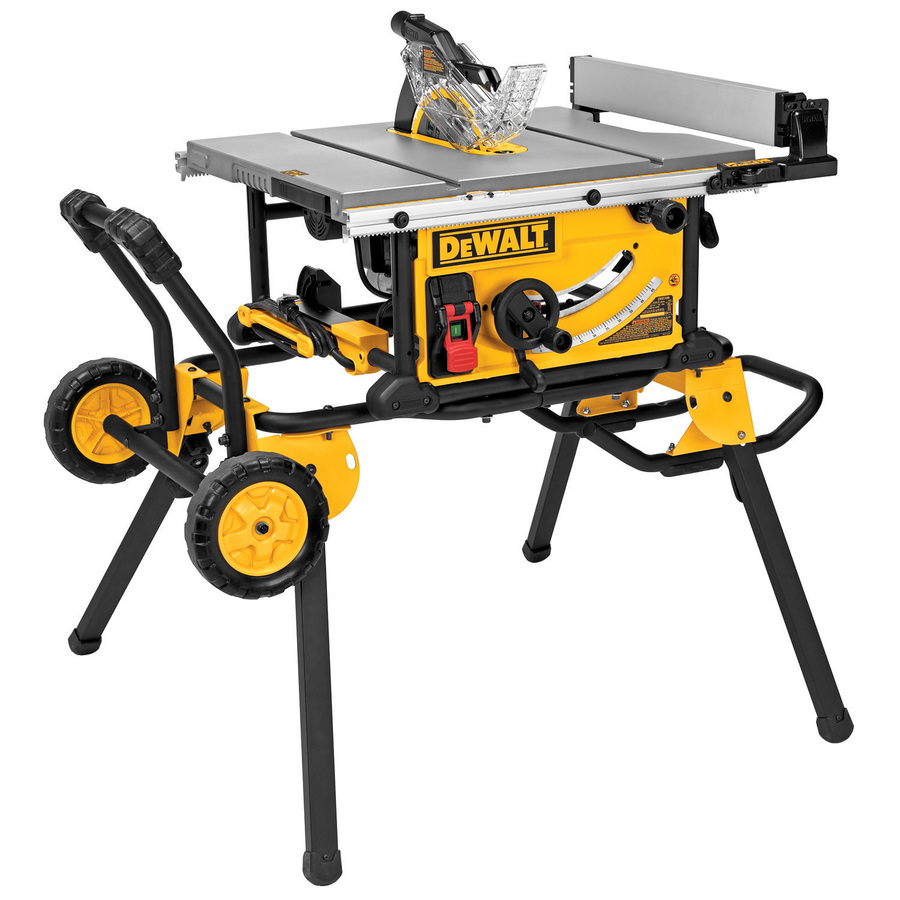 DEWALT 10-in 15 Amp Job Site Table Saw with Rolling Stand