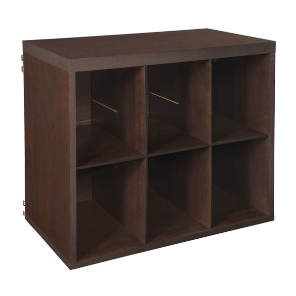 Closetmaid 9 Chocolate Laminate Storage, Closetmaid Cube Bookcase Canada