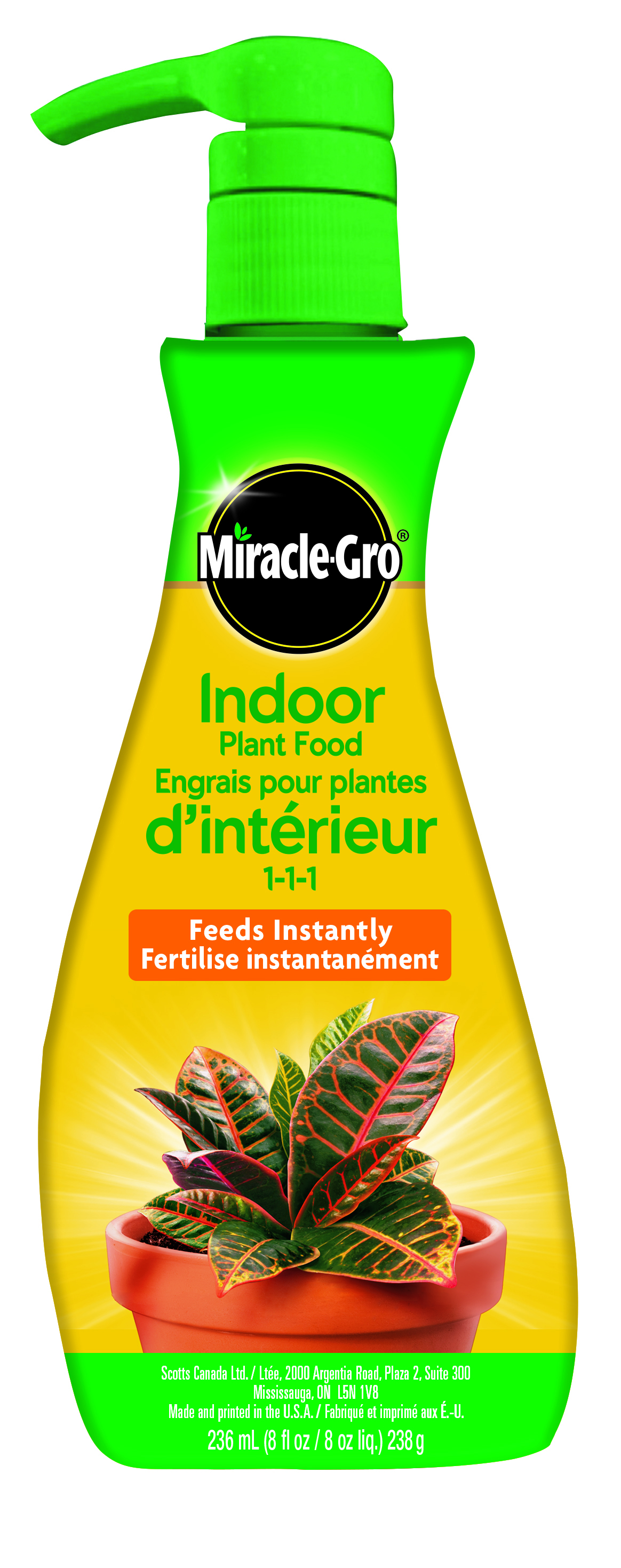Miracle gro alimento para plantas de interior 8 oz