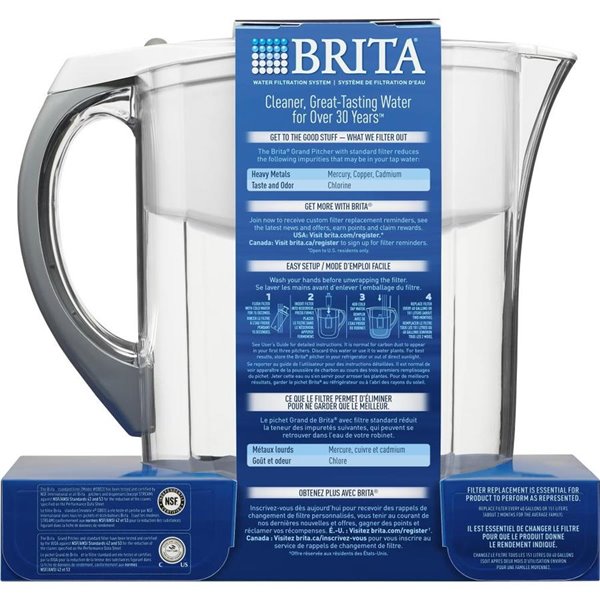 Brita Grand Pitcher Water Filtration, Brita Countertop Filter Systems