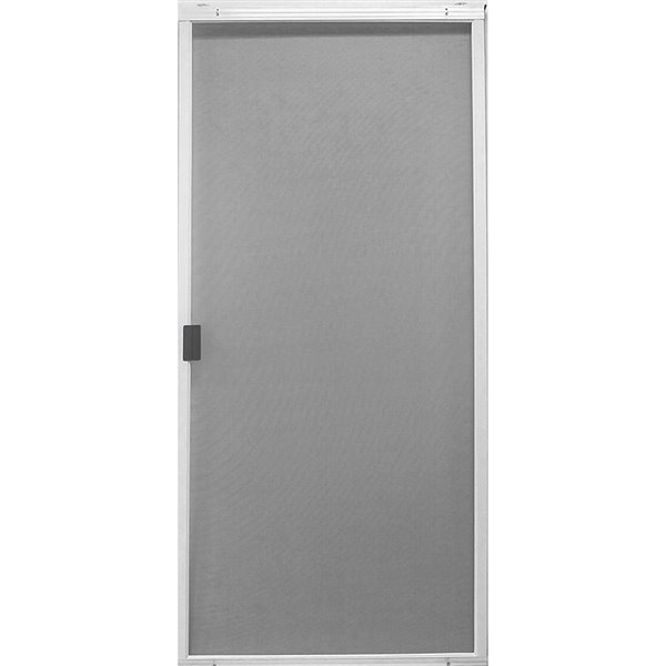 Screen Tight Patio Matic White Aluminum, Screen Door For Patio Sliding Canada