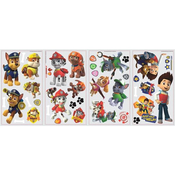 Roommates 37 Pack Kids General Wall Stickers Lowe S Canada - Paw Patrol Wall Decals Canada