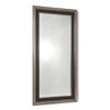 Tribeca 58-in L x 68-in H Silver and Brown Framed Mirror