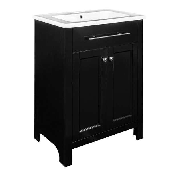 Foremost Nou Living By Madison, Foremost Madison 24 In White Bathroom Vanity With Integrated Sink